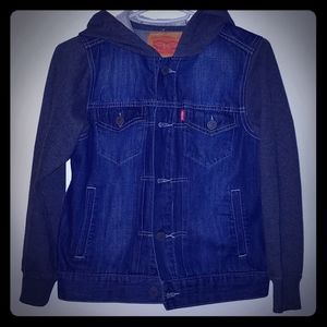 Boy's Jean Jacket with Hood